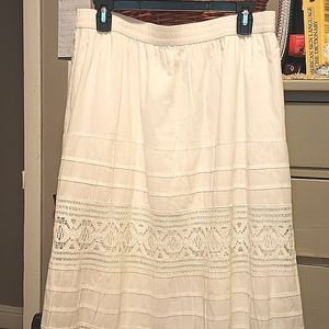 St.Johs Bay Ladies Classic Crafted Long Lacey Skirt